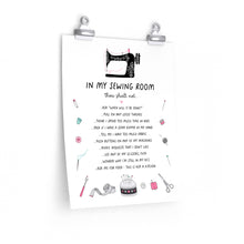 Load image into Gallery viewer, In My Sewing Room - Premium Matte Poster