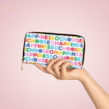 Load image into Gallery viewer, Choose Happiness Zipper Wallet