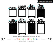 Load image into Gallery viewer, Banners 5 - Grades School Graduation Photo Templates SVG Digital Cut Files