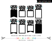 Load image into Gallery viewer, Banners 6 - Graduation School Years Photo Templates SVG Digital Cut Files