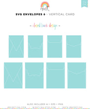 Load image into Gallery viewer, Envelopes 6 Vertical Card SVG