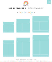 Load image into Gallery viewer, Envelopes 8 Round Window SVG