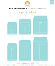 Load image into Gallery viewer, Envelopes 8 Round Window SVG