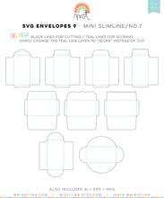 Load image into Gallery viewer, Envelopes 8 Round Window SVG