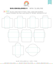 Load image into Gallery viewer, Envelopes 9 Mini Slimline SVG