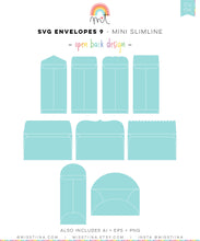 Load image into Gallery viewer, Envelopes 9 Mini Slimline SVG