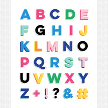 Load image into Gallery viewer, A to Z ABC Alphabet DIY Printable Digital Wall Art