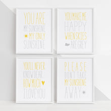 Load image into Gallery viewer, My Sunshine 4pc DIY Printable Digital Wall Art
