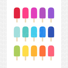 Load image into Gallery viewer, Rainbow Popsicles DIY Printable Digital Wall Art