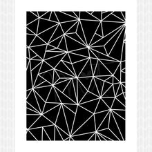Load image into Gallery viewer, Geometric Triangles Black and White DIY Printable Digital Wall Art