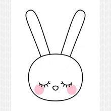 Load image into Gallery viewer, Sleepy Eyes Bunny DIY Printable Digital Wall Art
