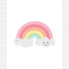 Load image into Gallery viewer, Pastel Cheeky Cloud Rainbow Sun 3pc DIY Printable Digital Wall Art