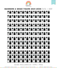 Load image into Gallery viewer, Banners 6 - Graduation School Years Photo Templates SVG Digital Cut Files
