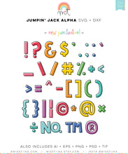 Load image into Gallery viewer, Jumpin' Jack Alphabet SVG Digital Cut Files