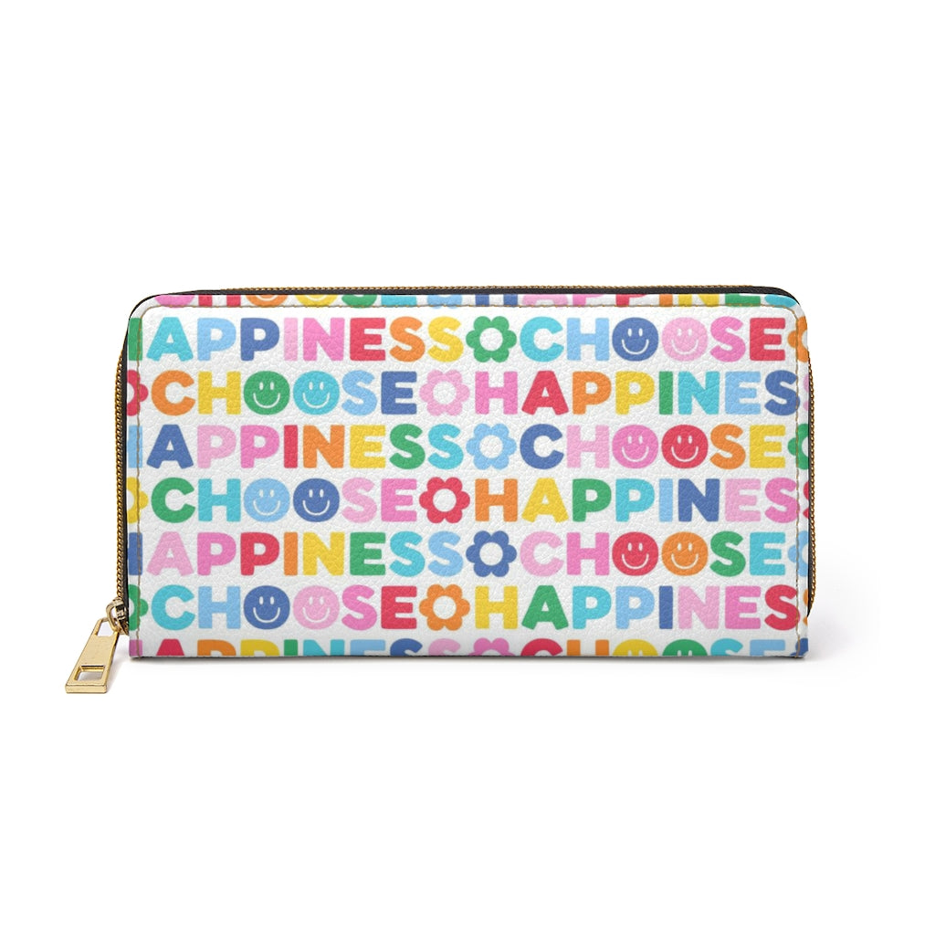 Choose Happiness Zipper Wallet