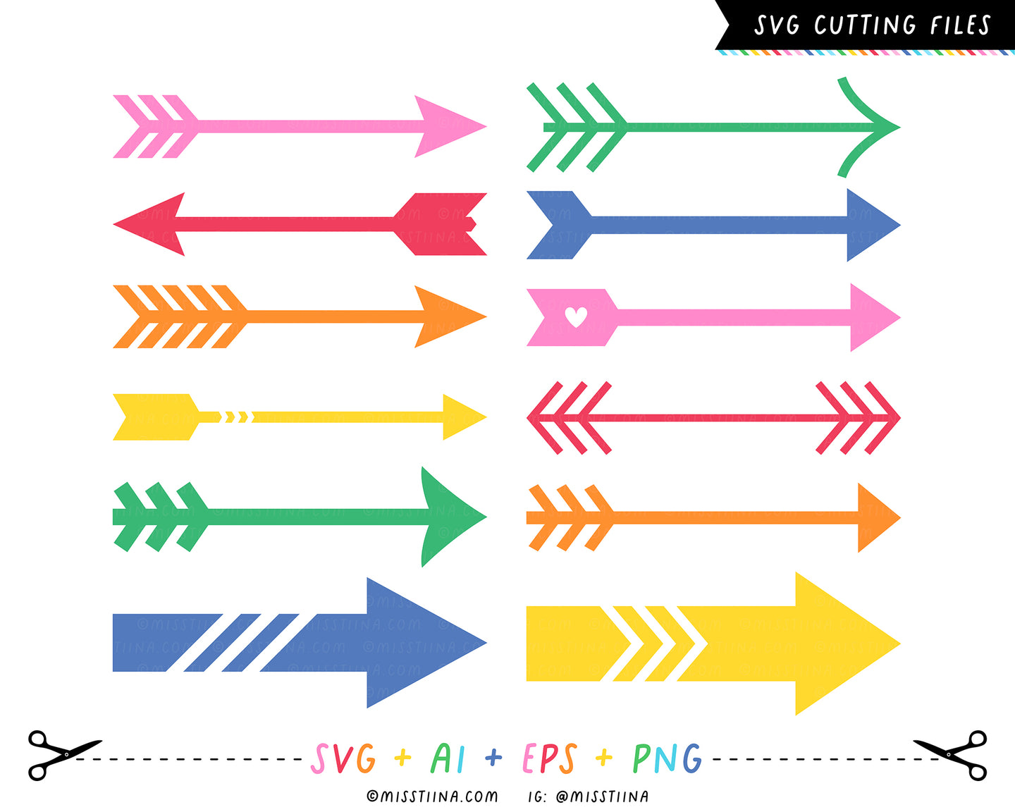 Arrows SVG Digital Cut Files