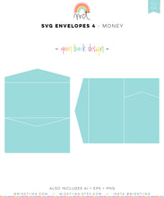 Load image into Gallery viewer, Envelopes 4 Money Bill Coin Holders SVG
