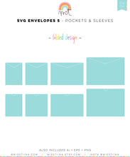 Load image into Gallery viewer, Envelopes 5 Pockets + Sleeves SVG
