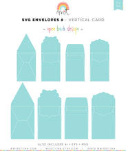 Load image into Gallery viewer, Envelopes 6 Vertical Card SVG
