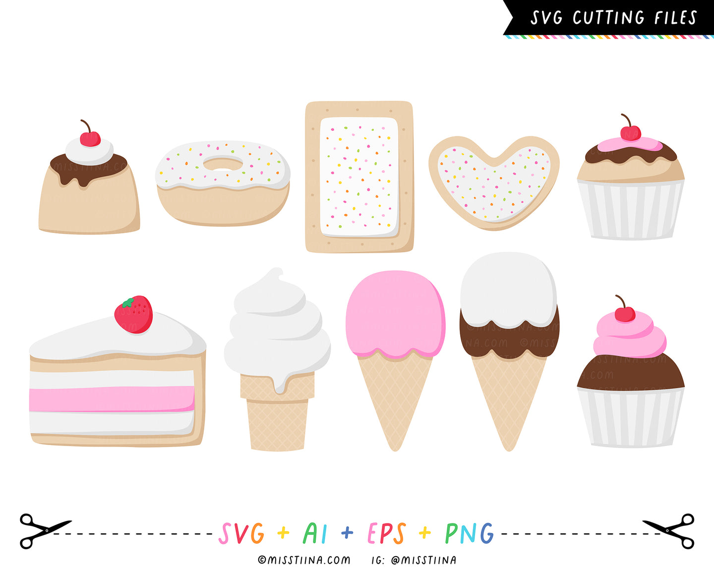 Sweets SVG Digital Cut Files